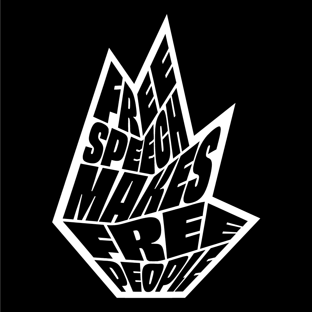 Free Speech Makes Free People LOGO Hoodie