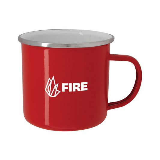 FIRE Branded Enamel Campfire Mug