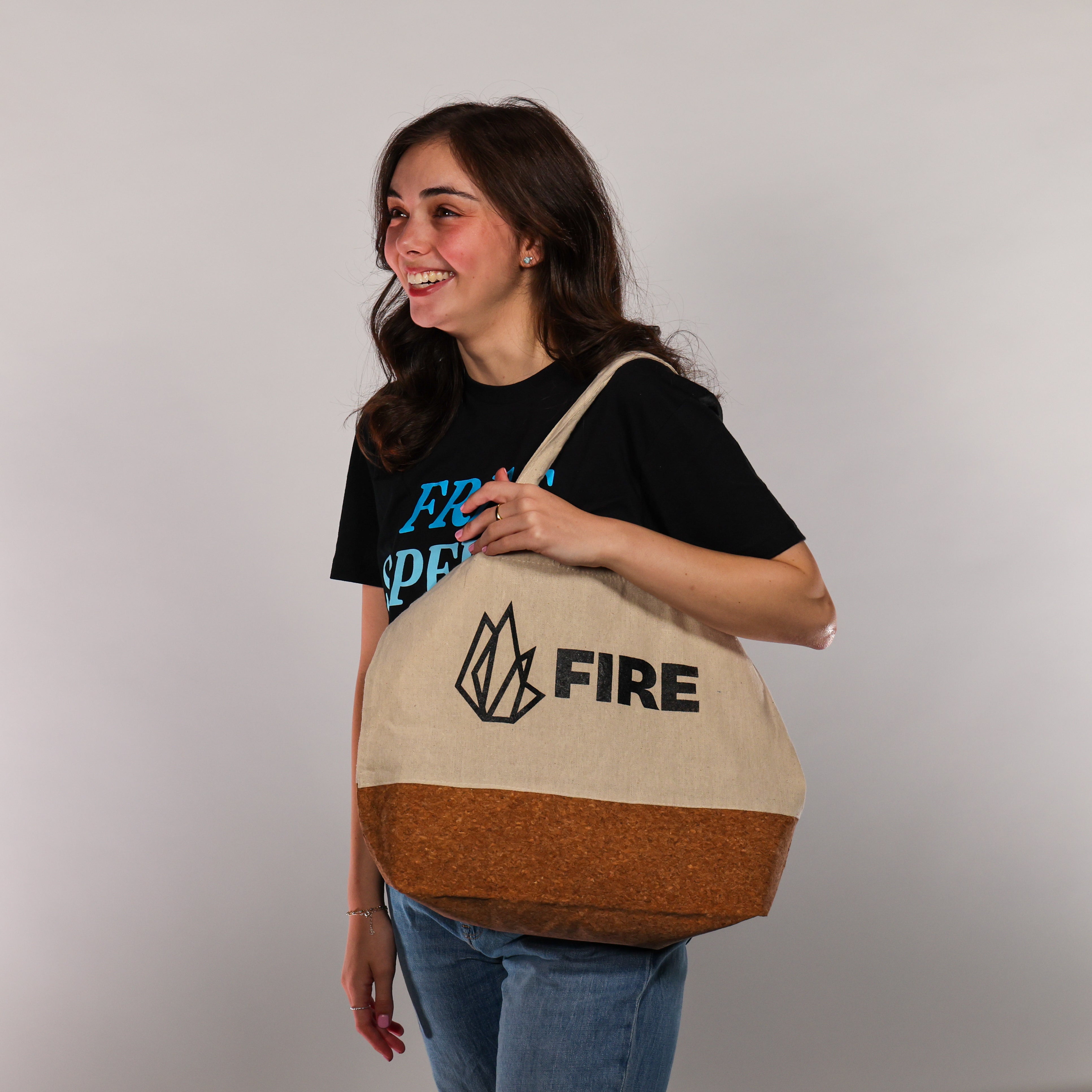 FIRE Cork Tote