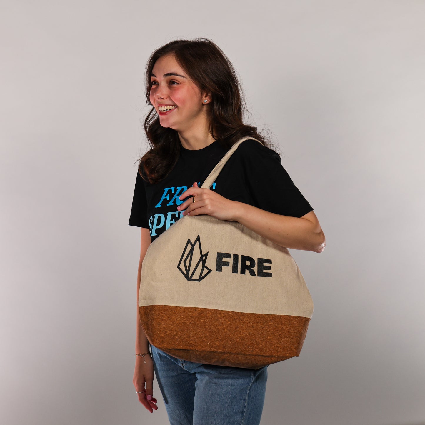 FIRE Cork Tote